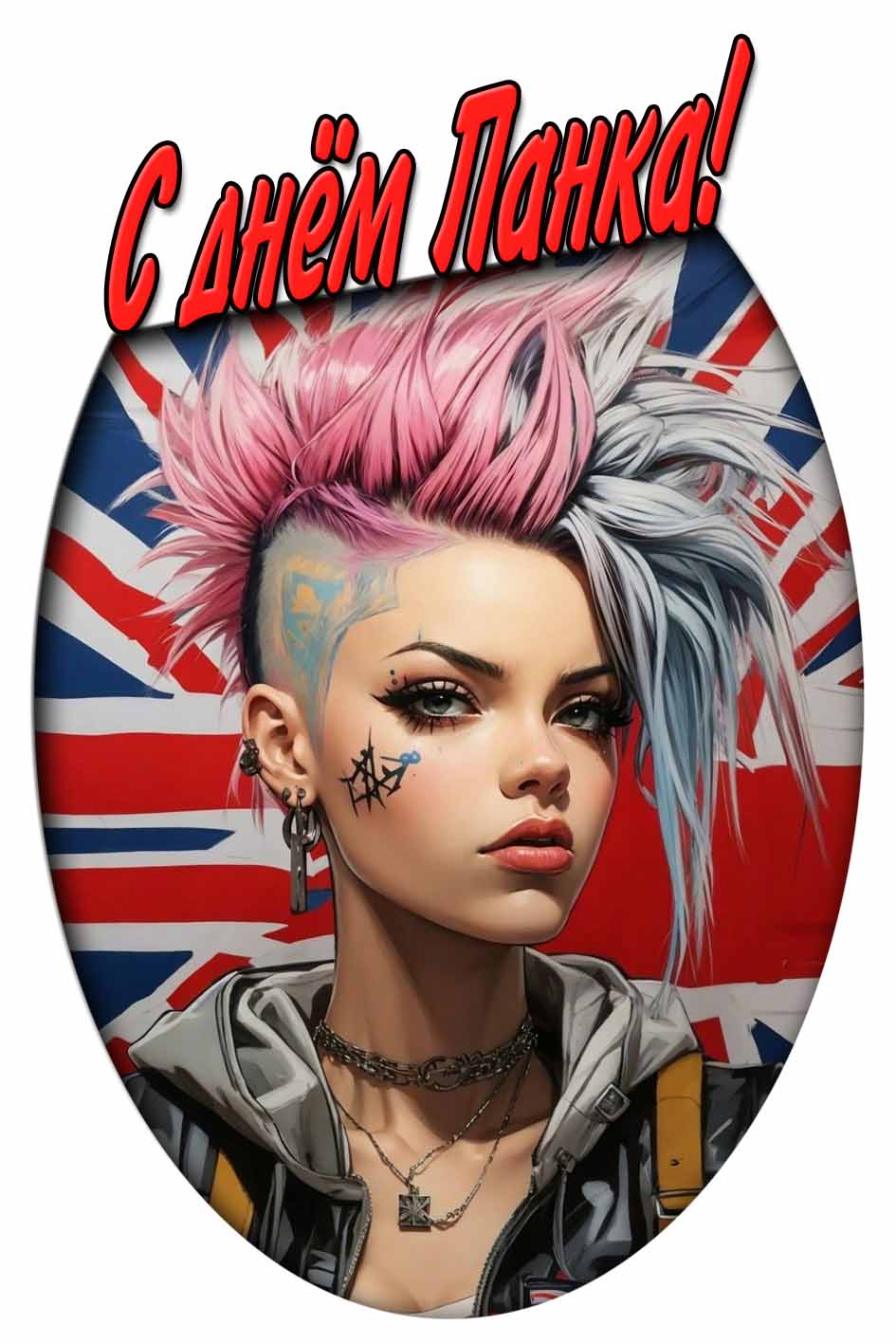 С днём панка! - открытка