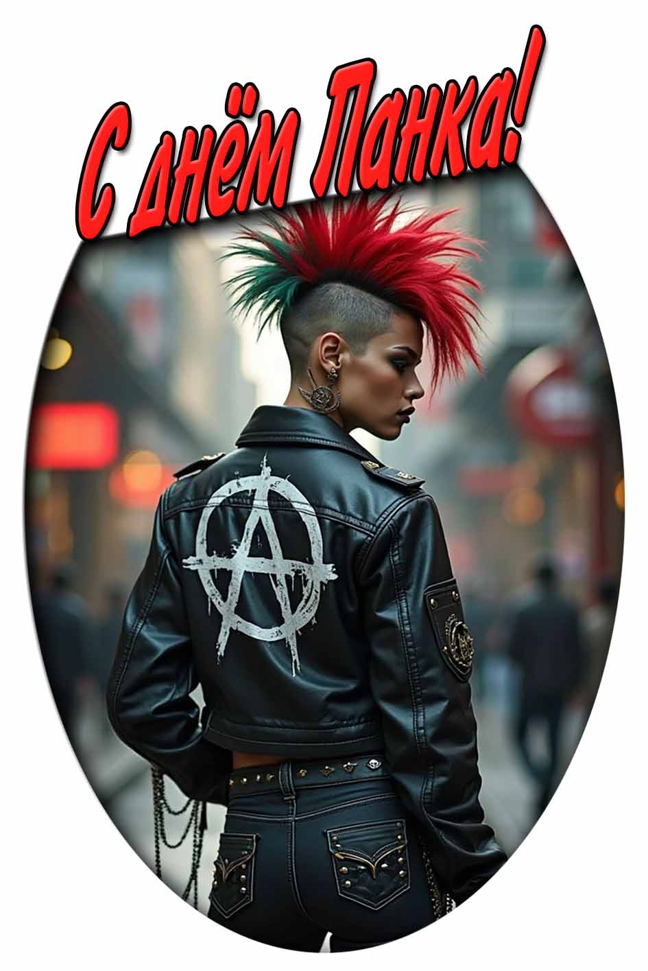 С днём панка! - картинка для женщины
