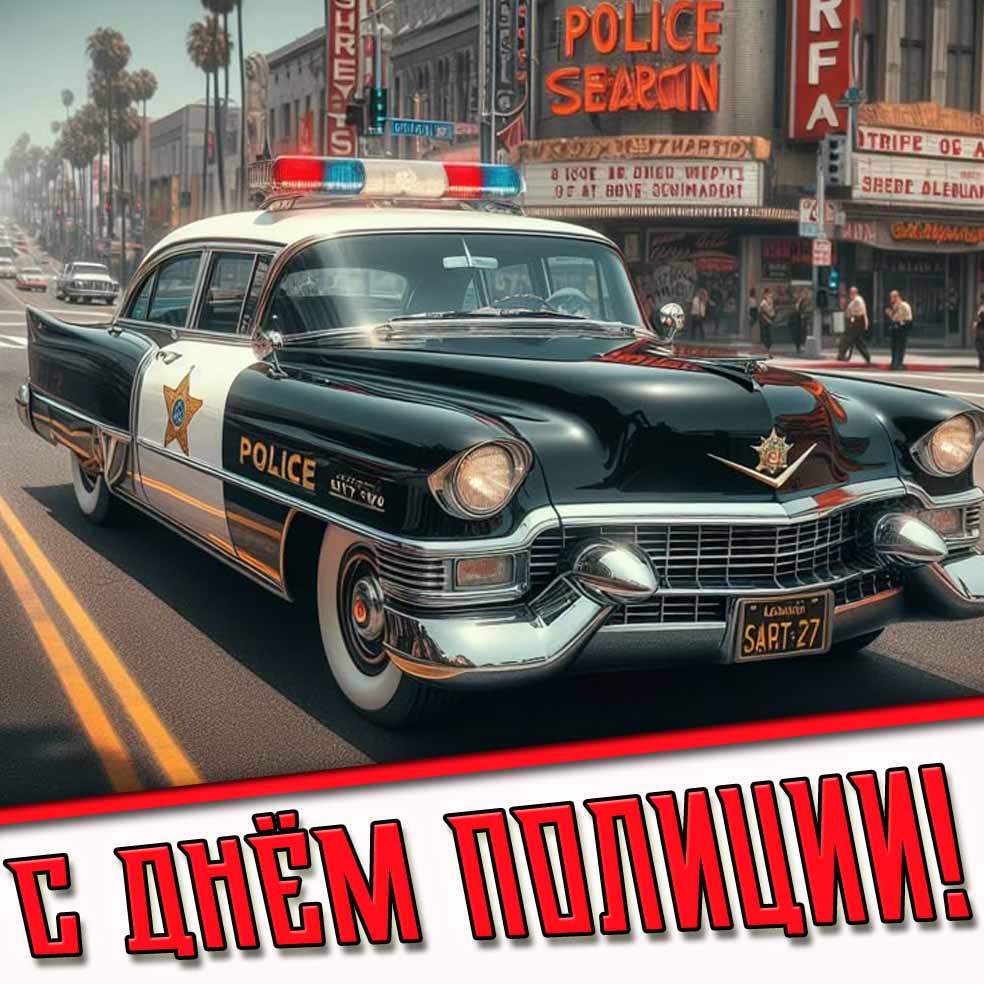 С днём полиции! - прикольная открытка