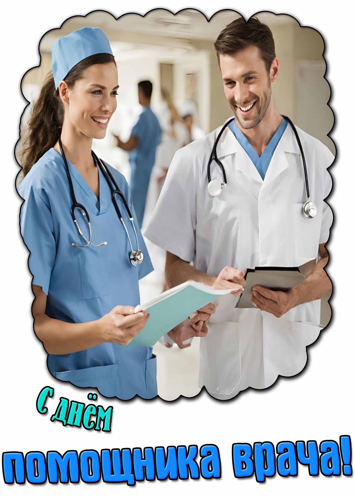Красивая картинка с днём помощника врача