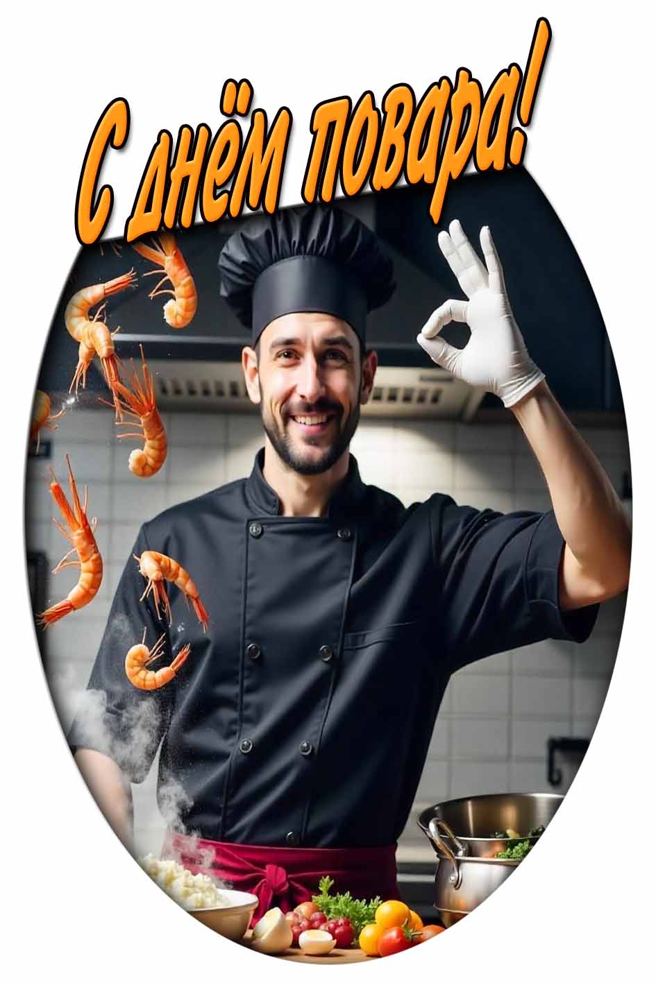 С днём повара! - открытка для мужчины