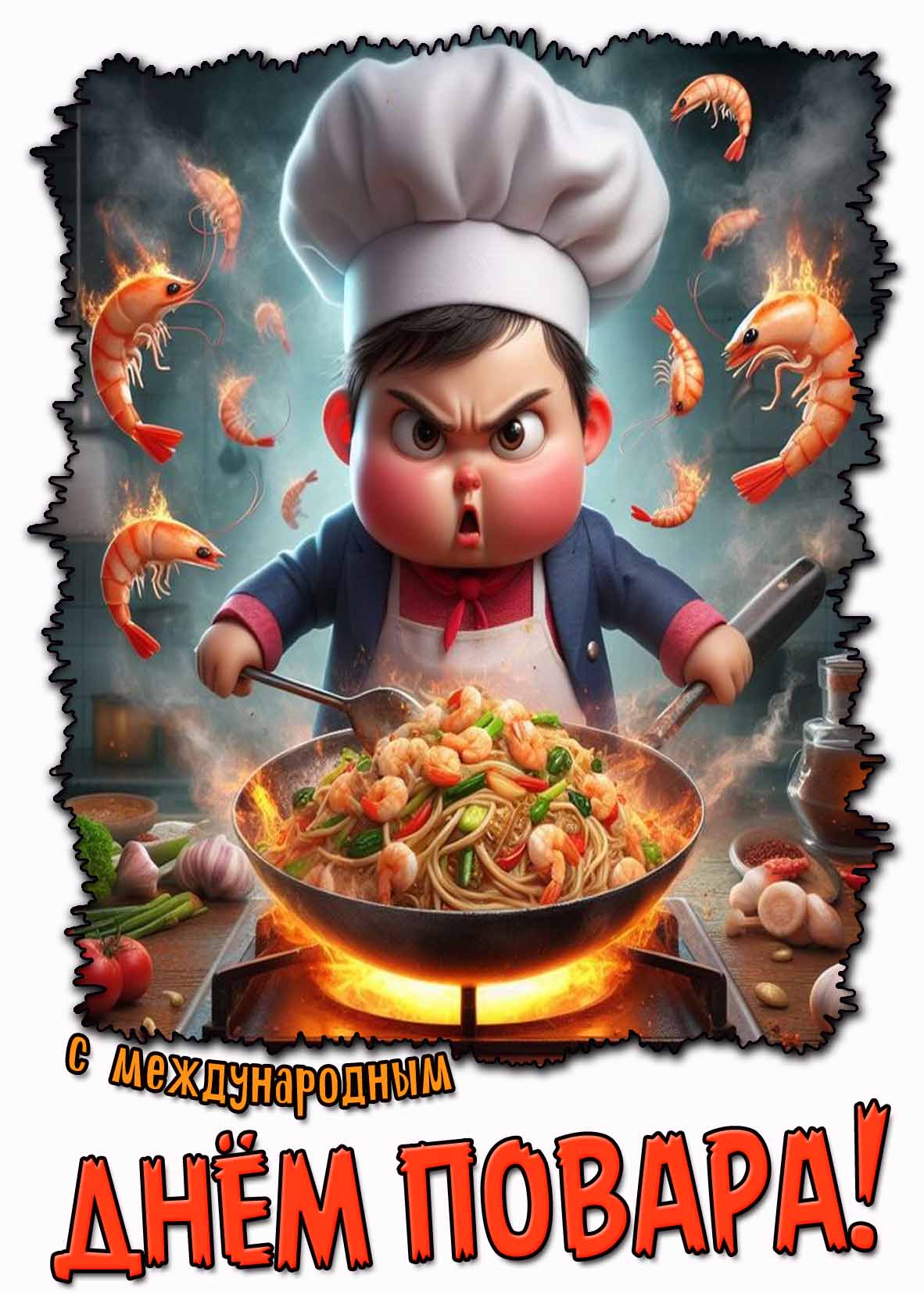 Смешная картинка с международным днём повара