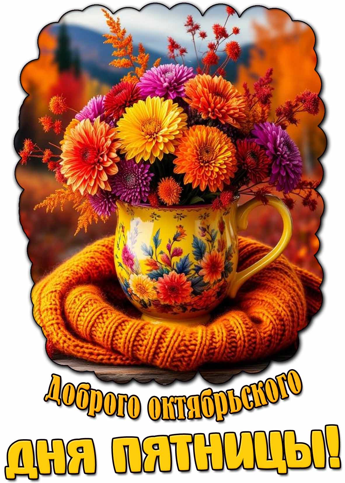 Картинка доброго октябрьского дня пятницы