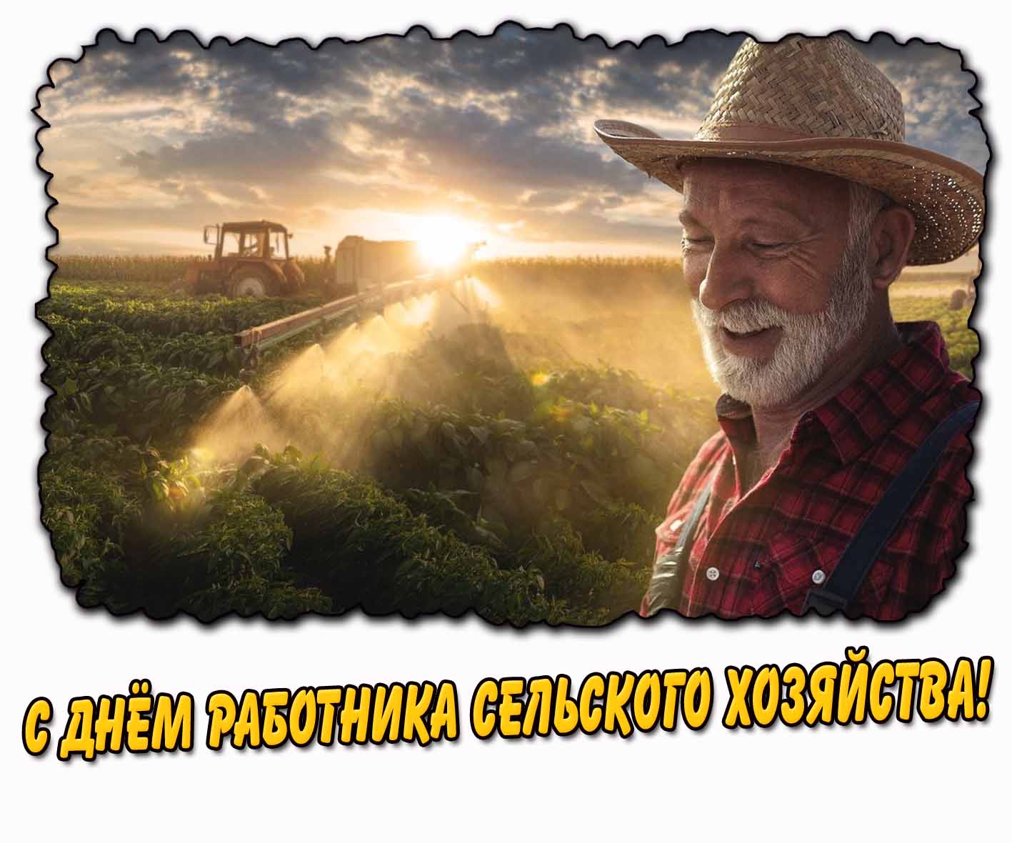 С днём работника сельского хозяйства! - открытка
