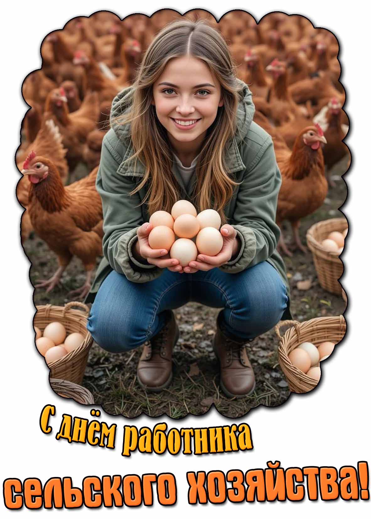 С днём работника сельского хозяйства! - картинка для женщины
