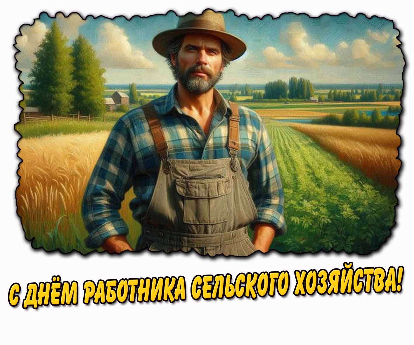 Открытка с днём работника сельского хозяйства