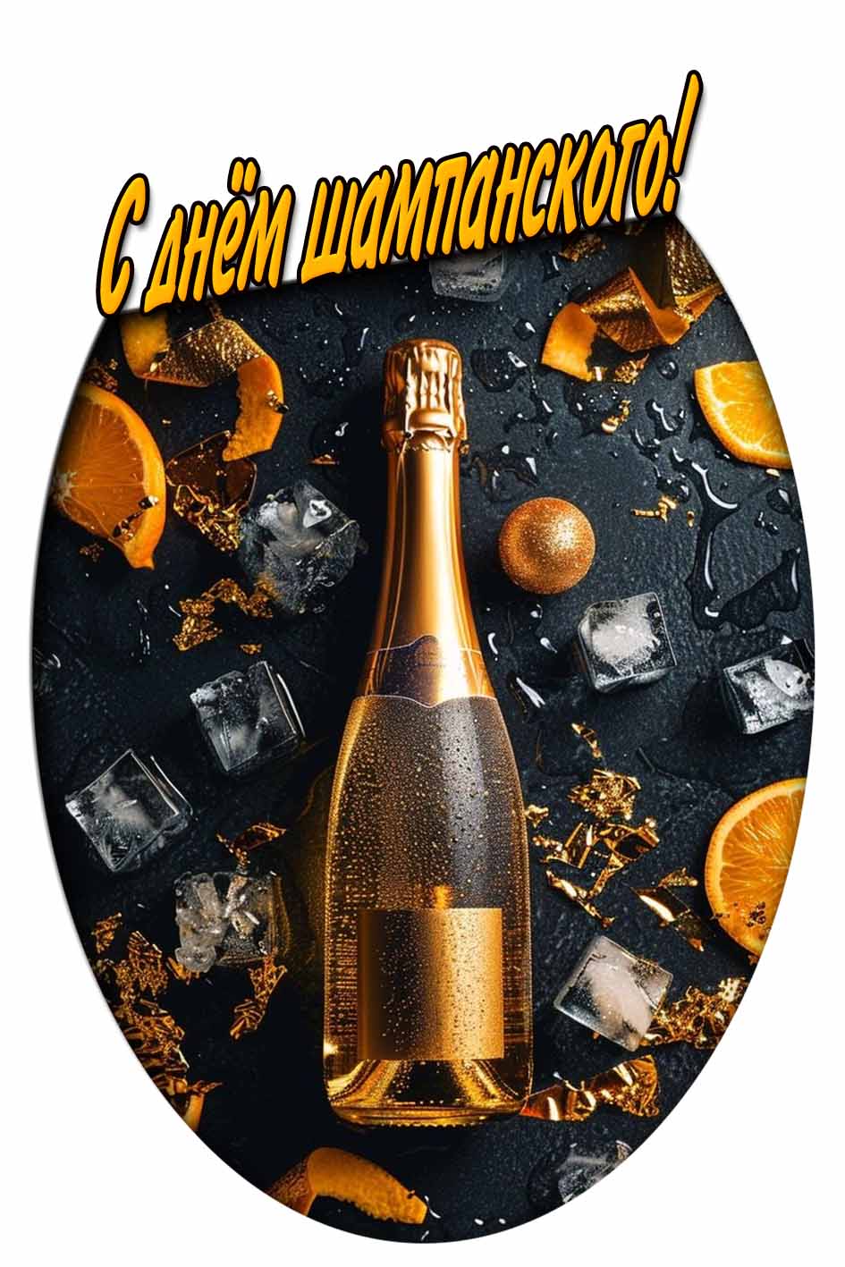 С днём шампанского! - открытка на телефон
