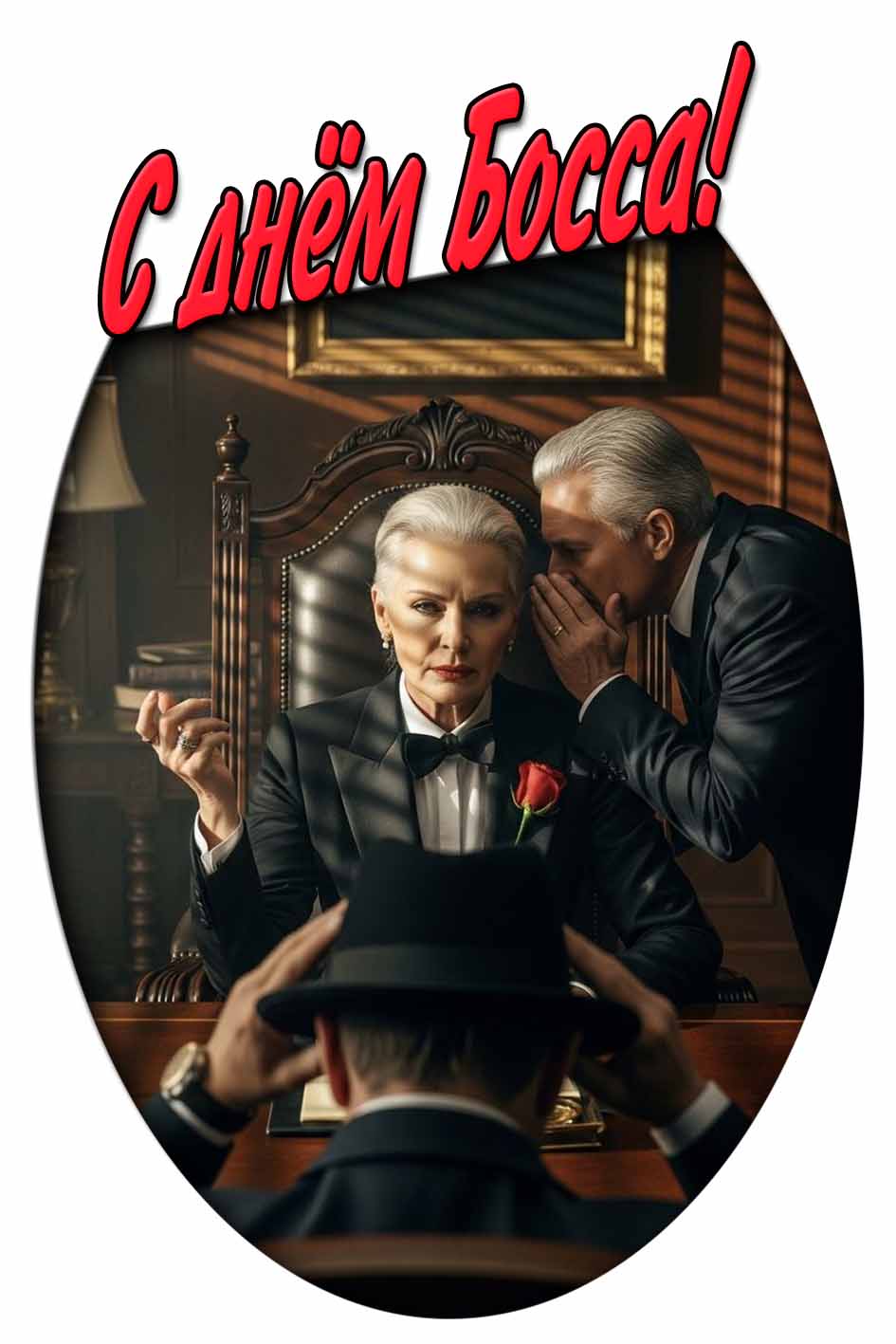 С днём Босса! - картинка для женщины