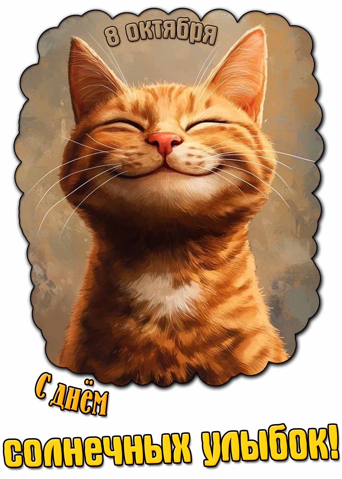 С днём солнечных улыбок! - картинка на 8 октября