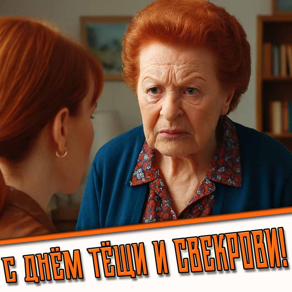 Смешная открытка с днём тёщи и свекрови