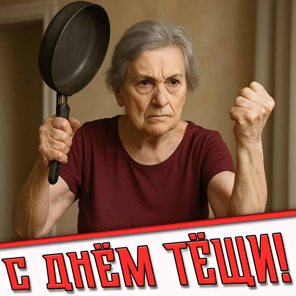 Смешная открытка с днём тёщи