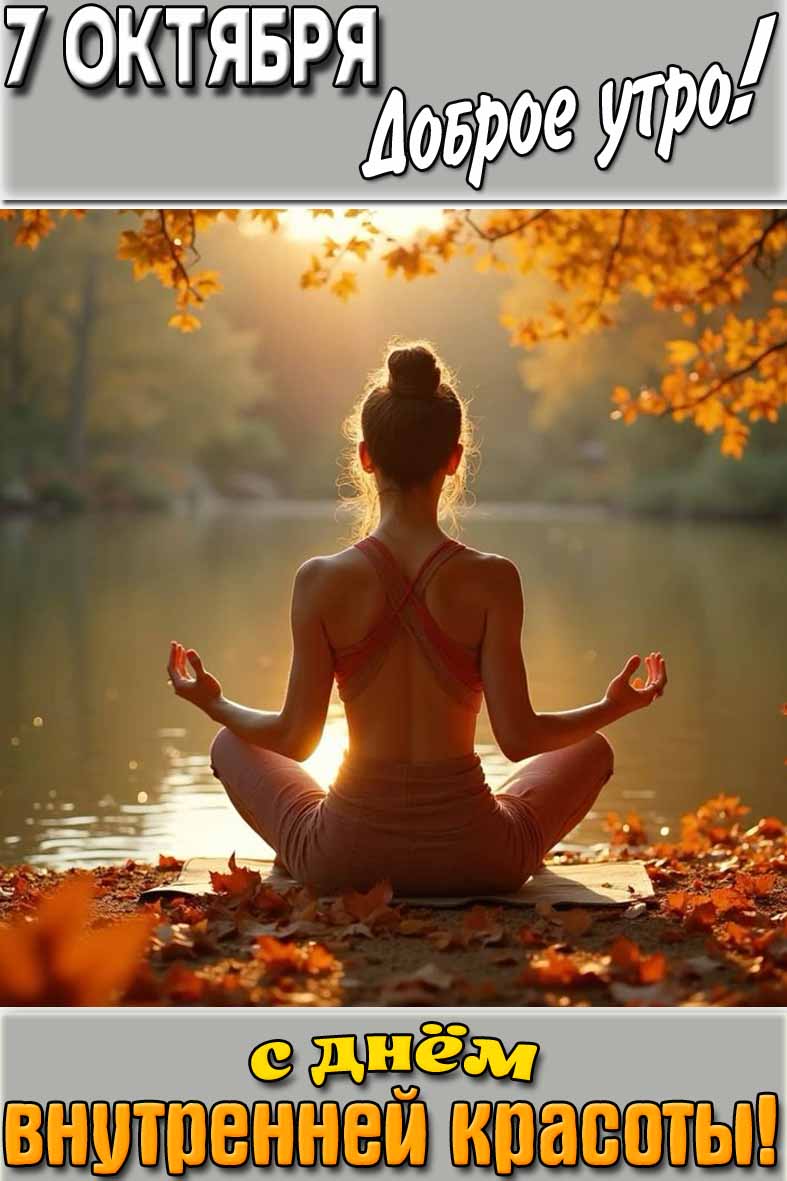Осенняя картинка "7 октября доброе утро! С днём внутренней красоты!"