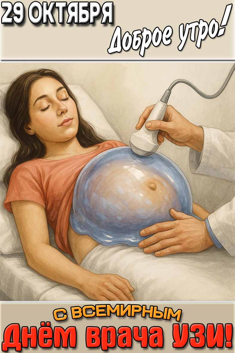 Картинка "29 октября доброе утро! С Всемирным днём врача УЗИ!"