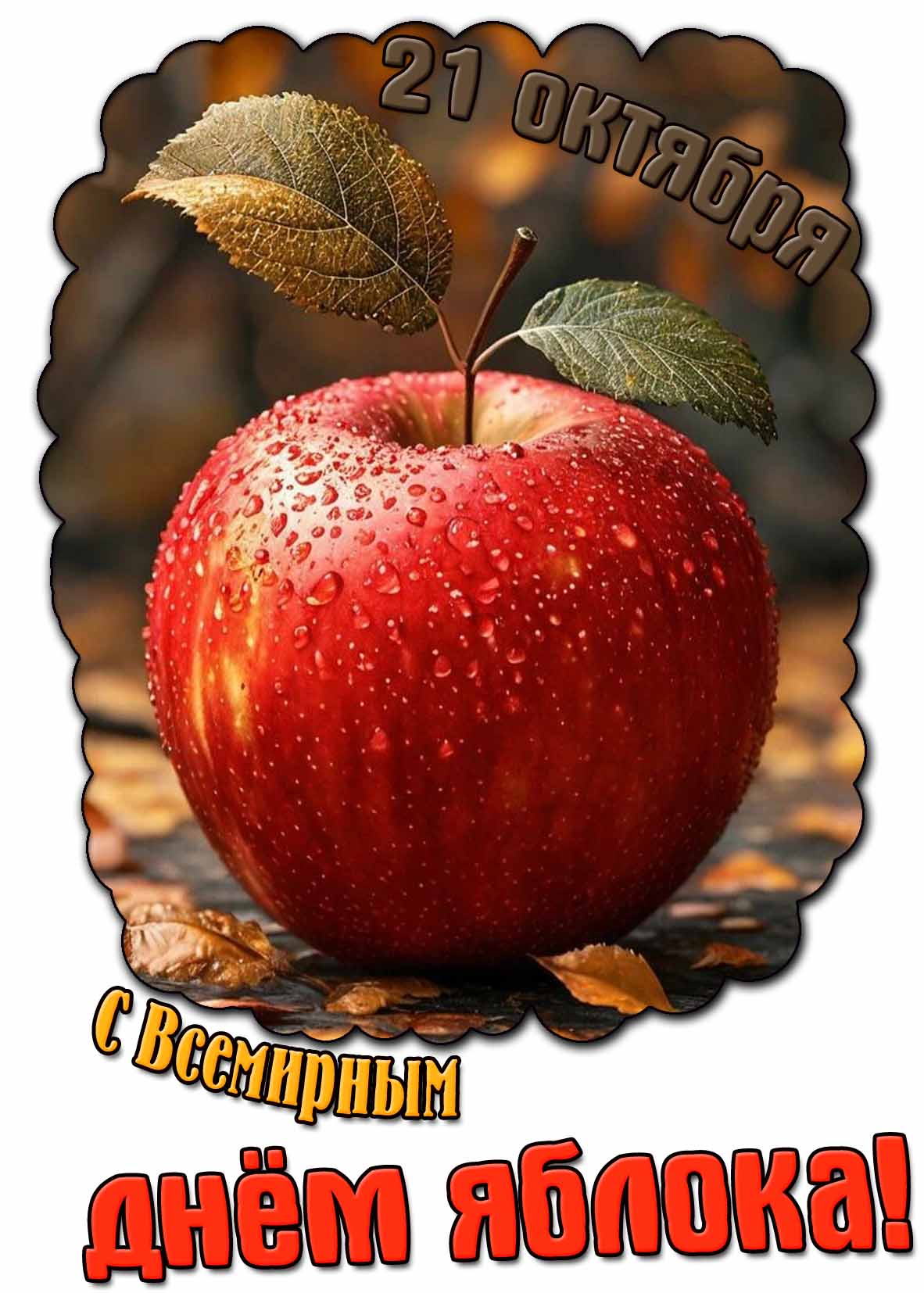 Картинка на Всемирный день яблока - 21 октября
