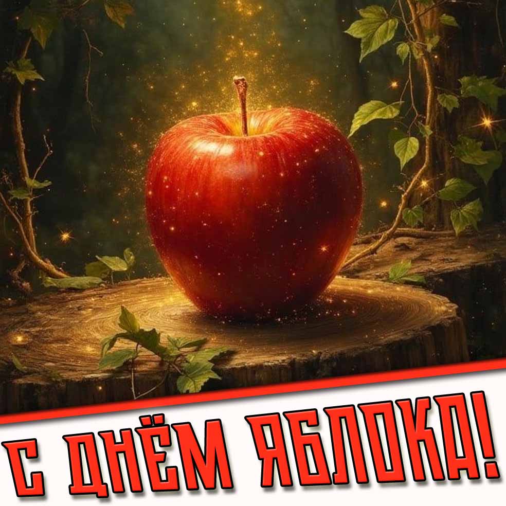 Картинка с днём яблока