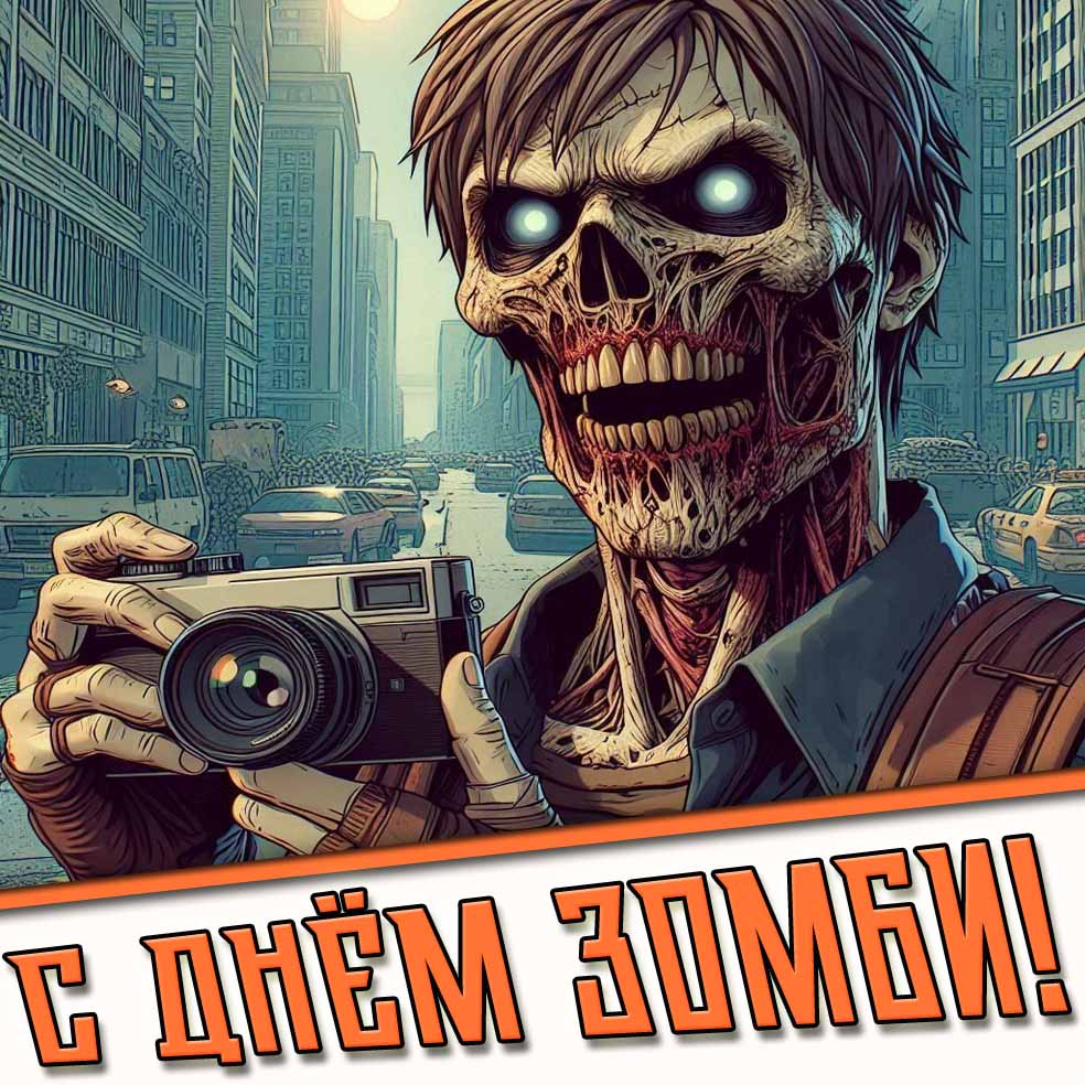 С днём зомби! - красивая картинка