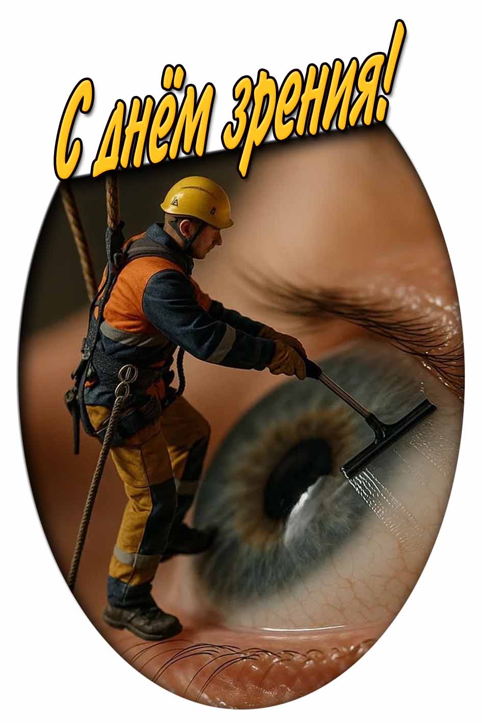 Прикольная открытка на день зрения