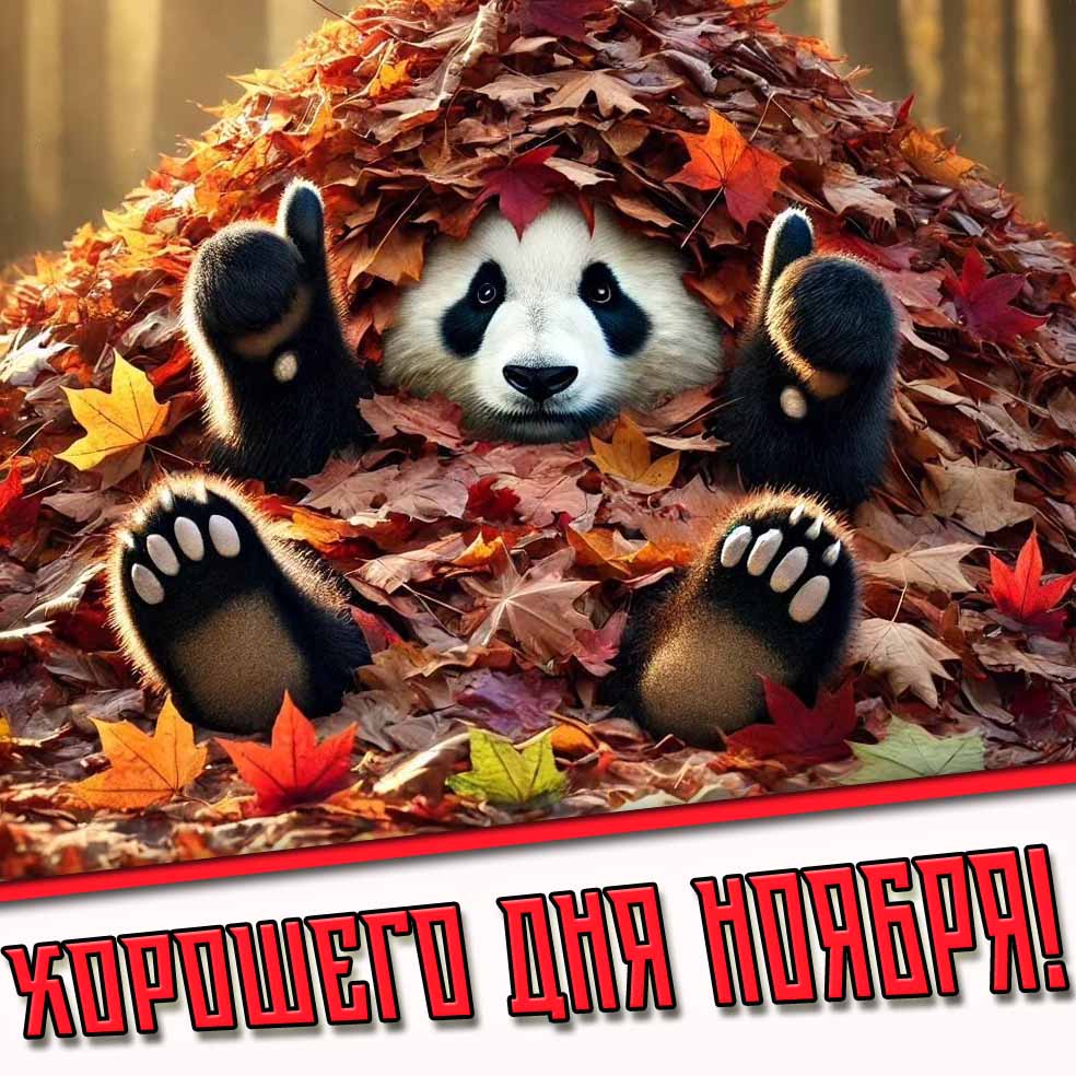 Открытка хорошего дня ноября