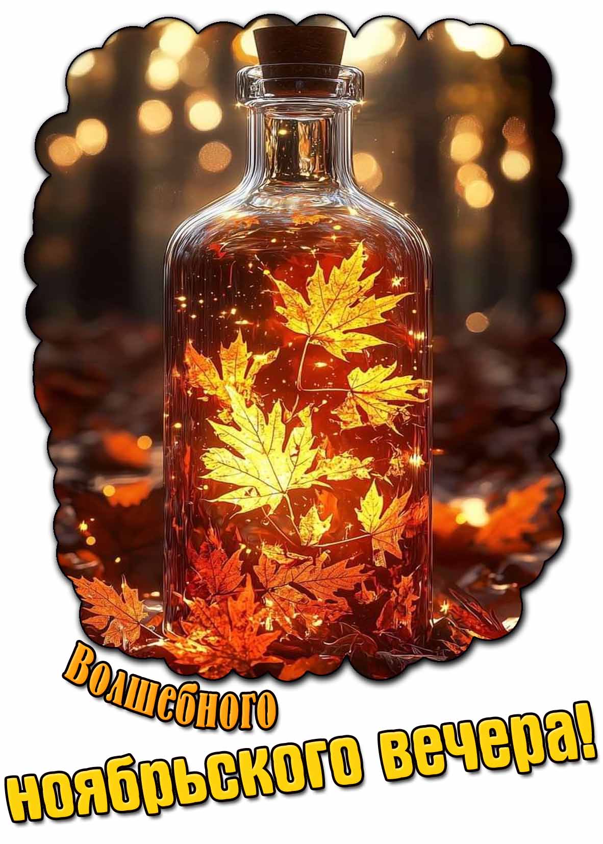 Картинка волшебного ноябрьского вечера