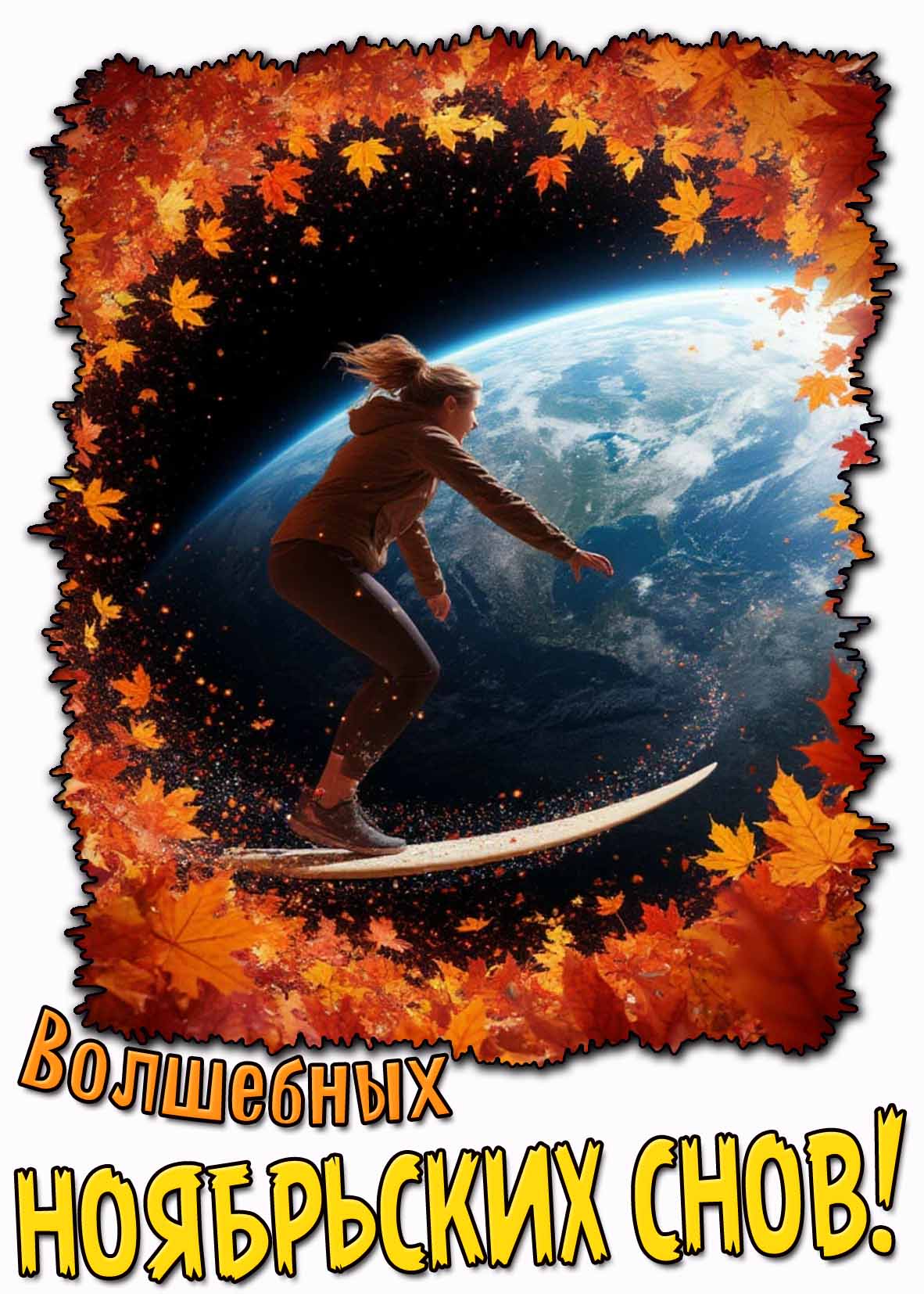 Открытка волшебных ноябрьских снов