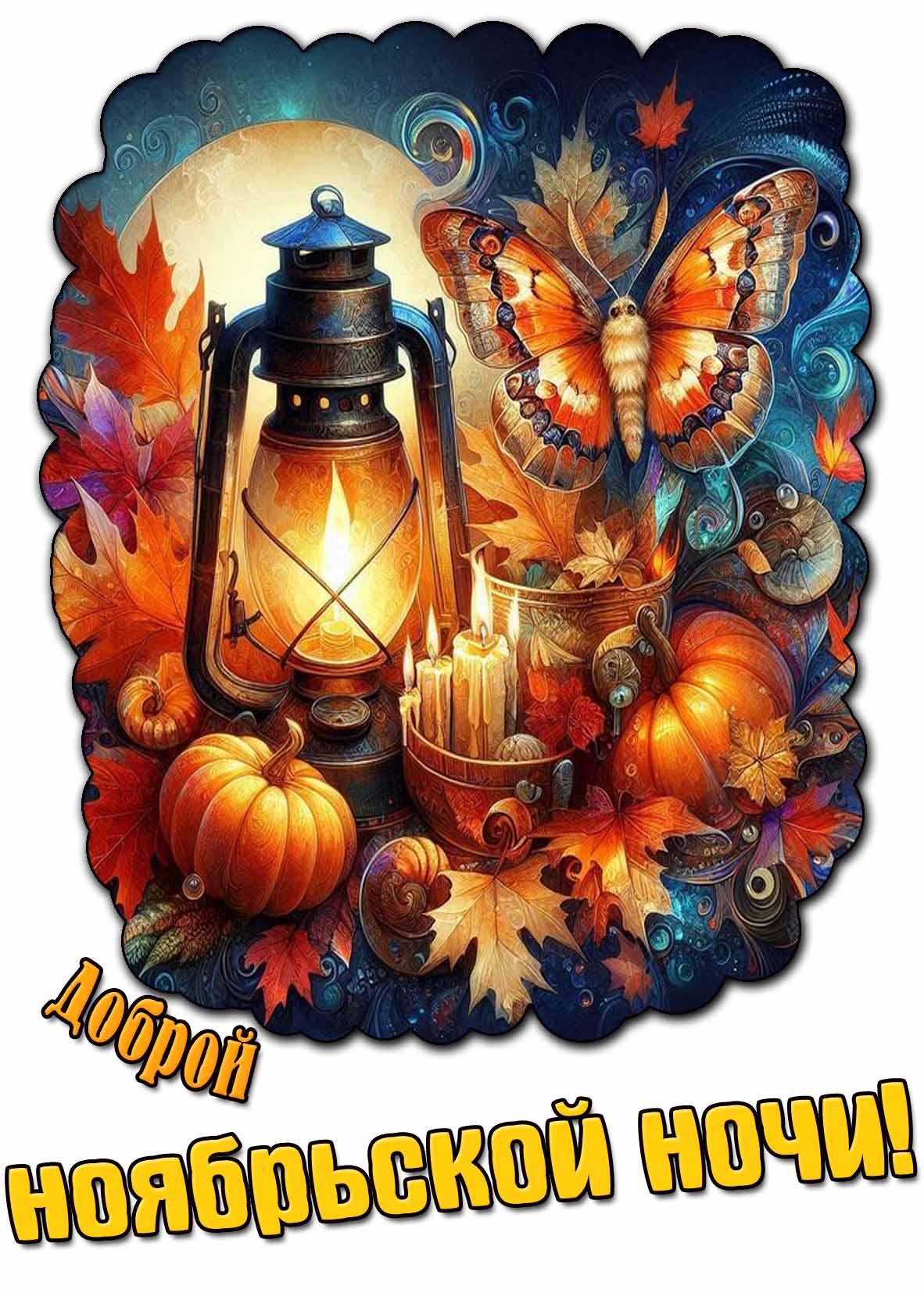 Картинка доброй ноябрьской ночи