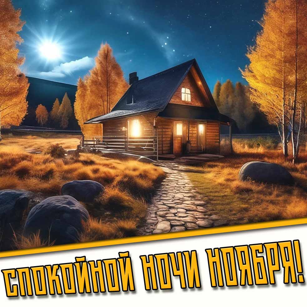 Открытка спокойной ночи ноября
