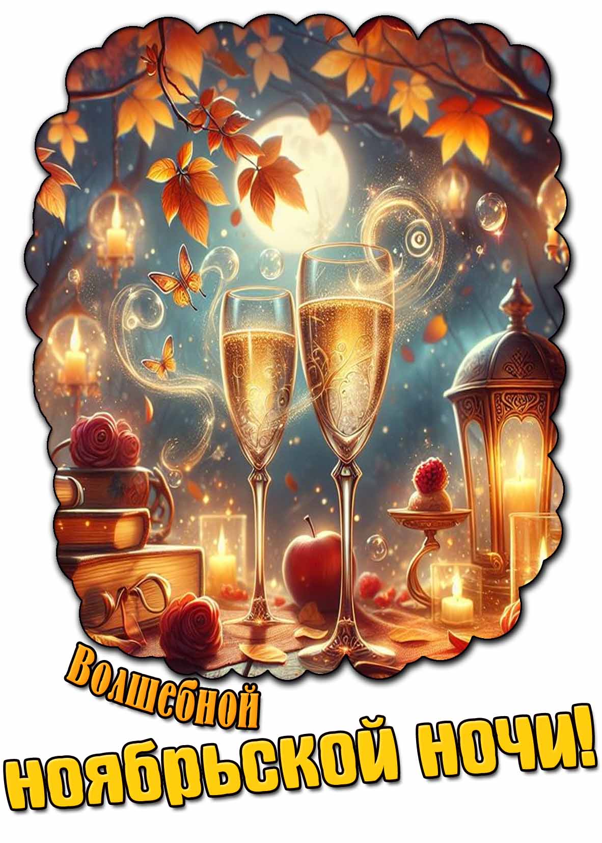 Картинка волшебной ноябрьской ночи
