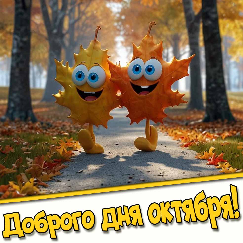 Прикольная картинка доброго дня октября