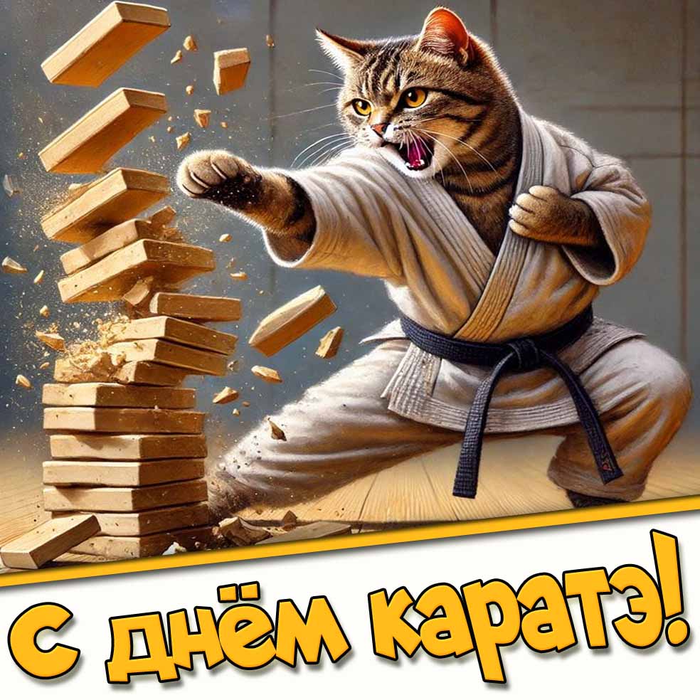 Прикольная картинка с днём каратэ