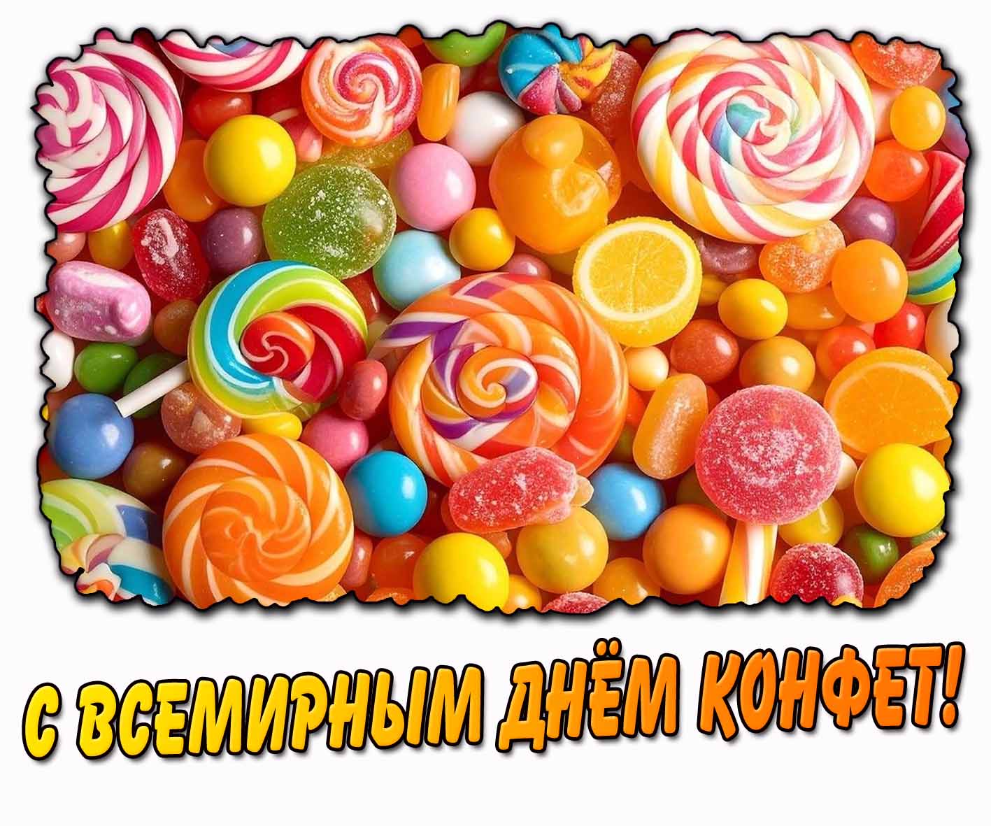 С Всемирным днём конфет! - красивая картинка