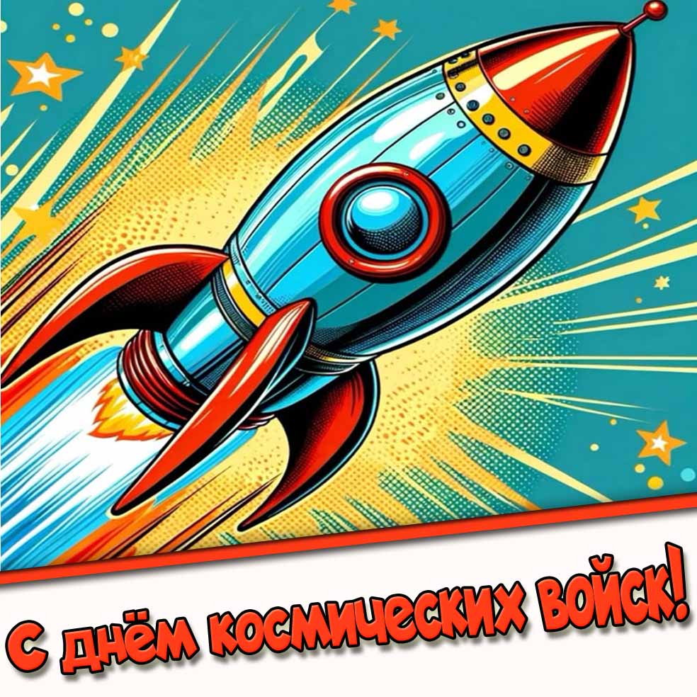 Картинка с днём космических войск