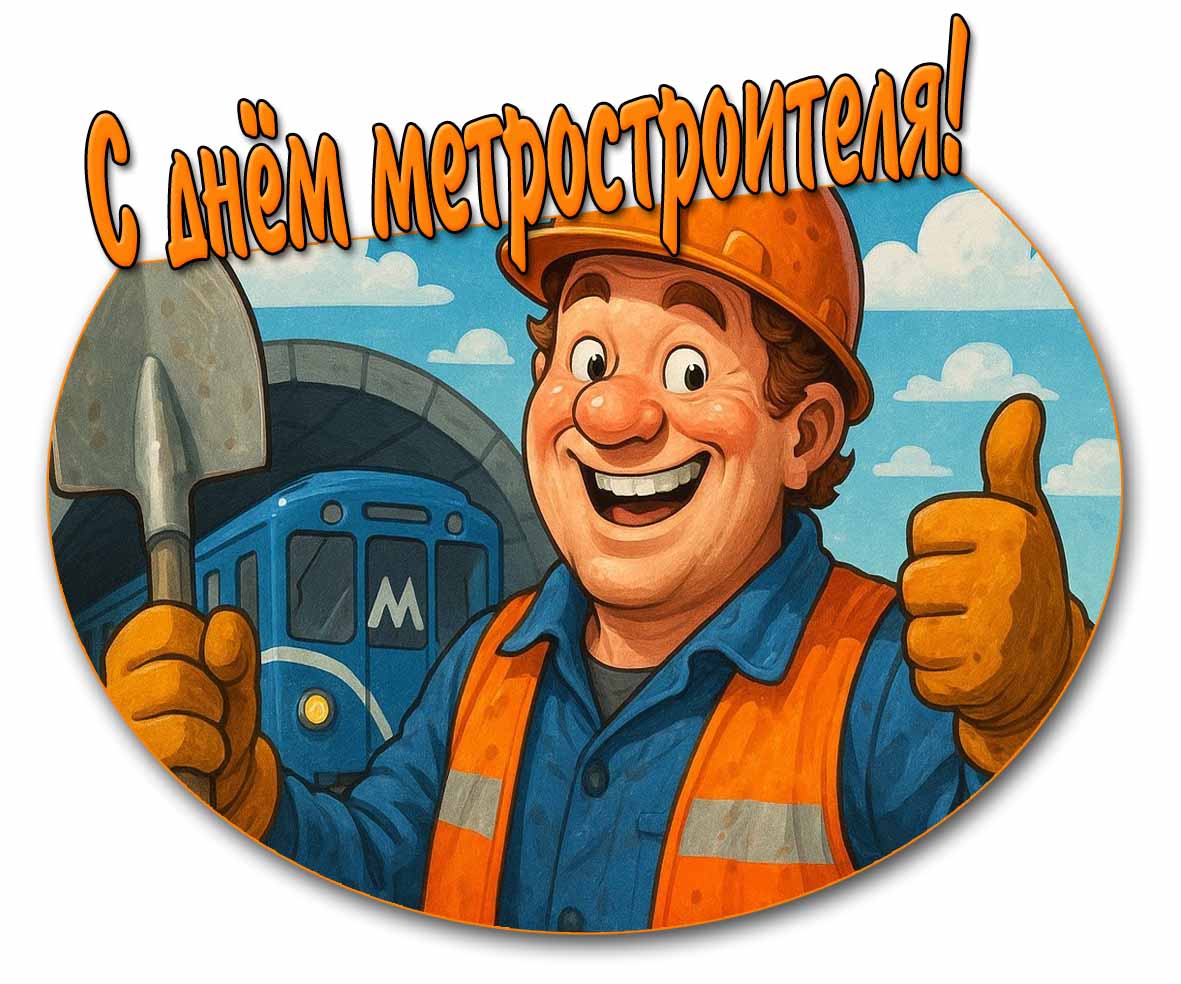 Прикольная открытка с днём метростроителя