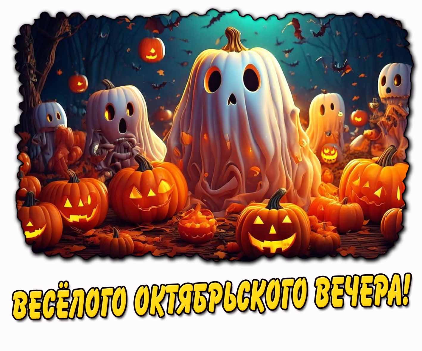 Картинка весёлого октябрьского вечера