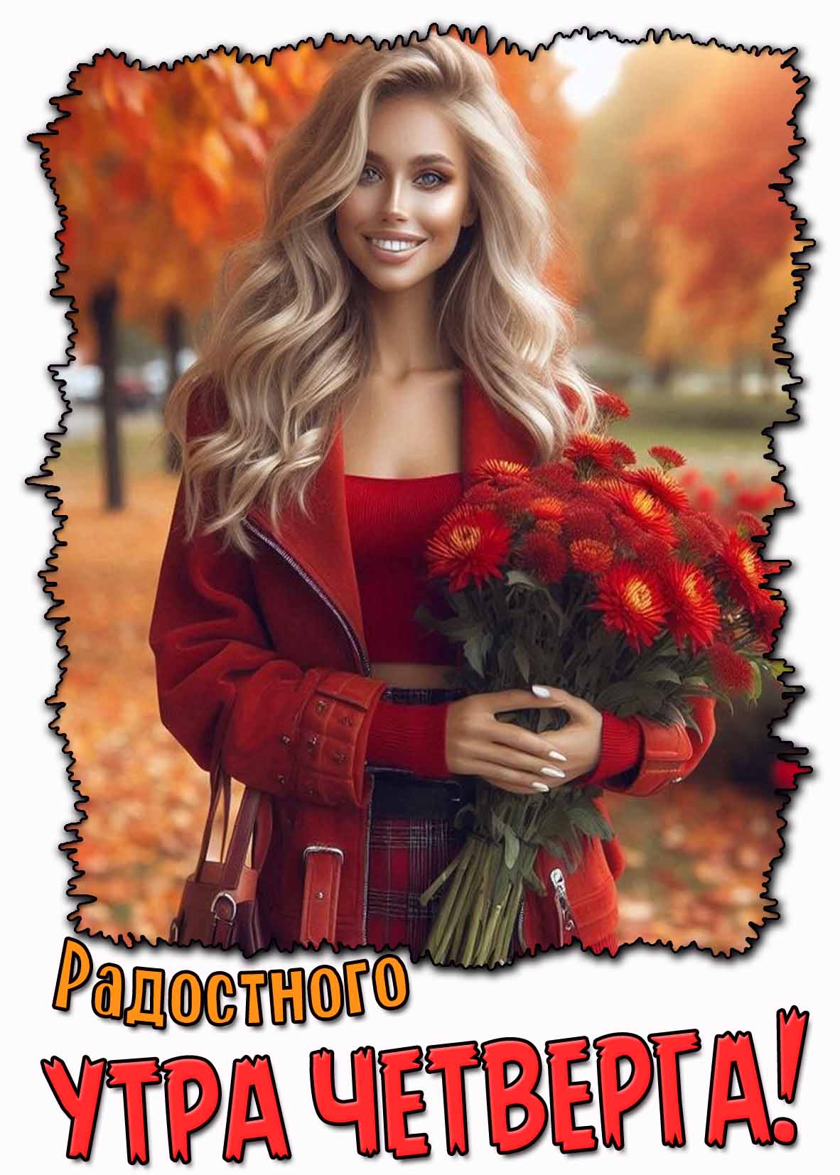 Осенняя картинка радостного утра четверга