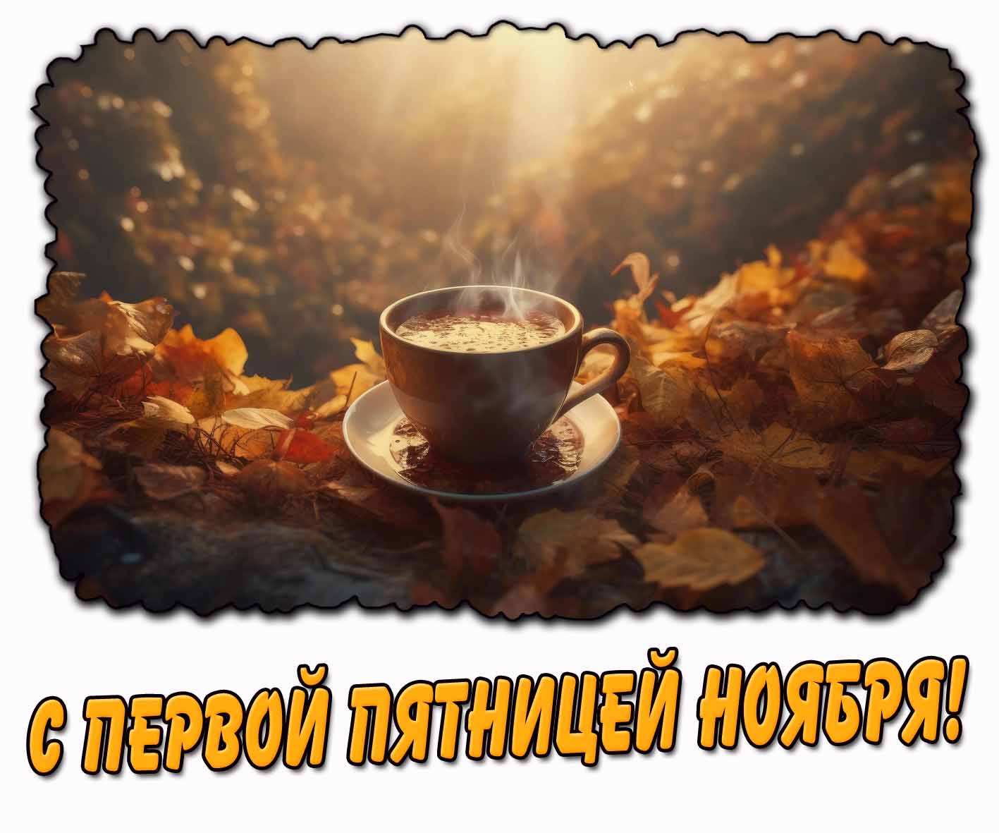С первой пятницей ноября! - картинка с кофе