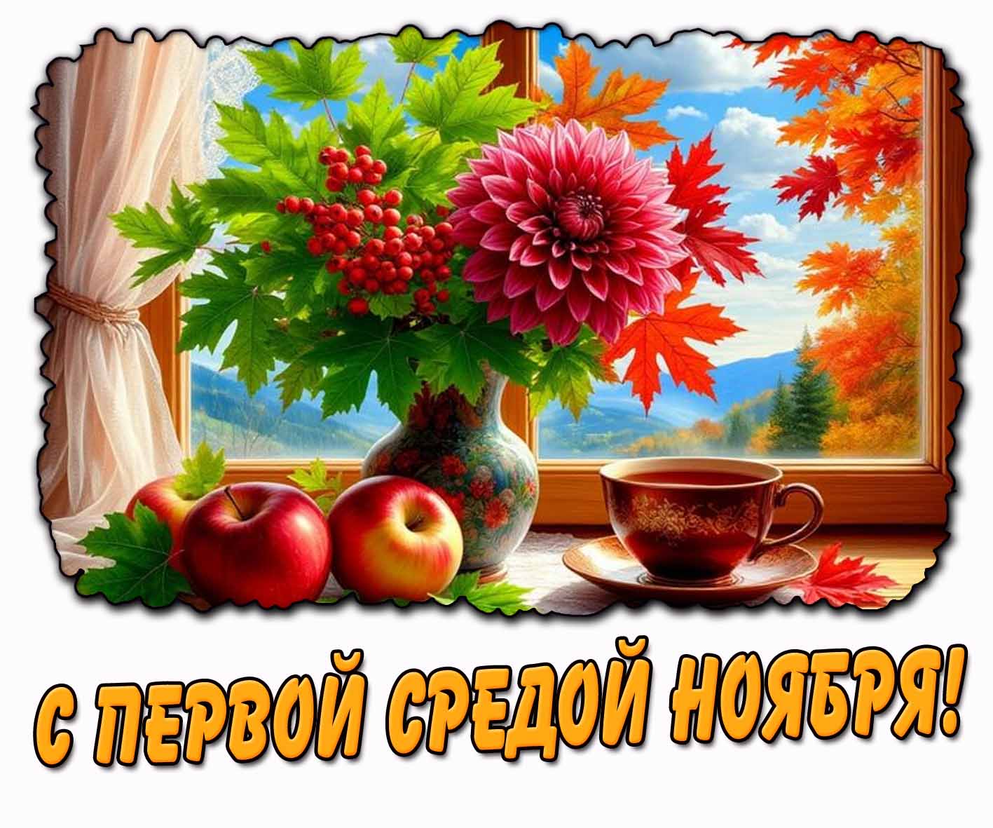 Красивая картинка с первой средой ноября