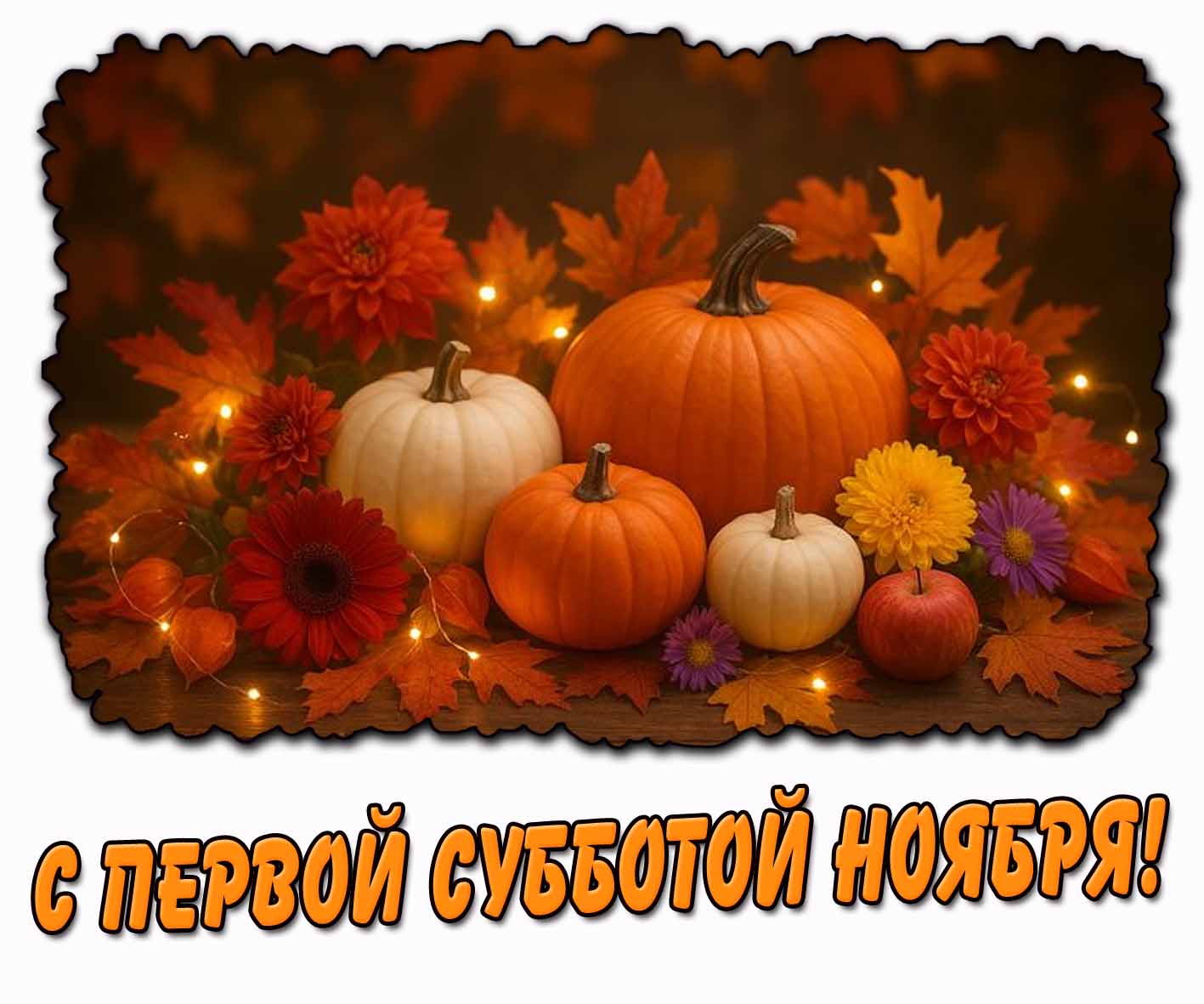 Атмосферная картинка с первой субботой ноября