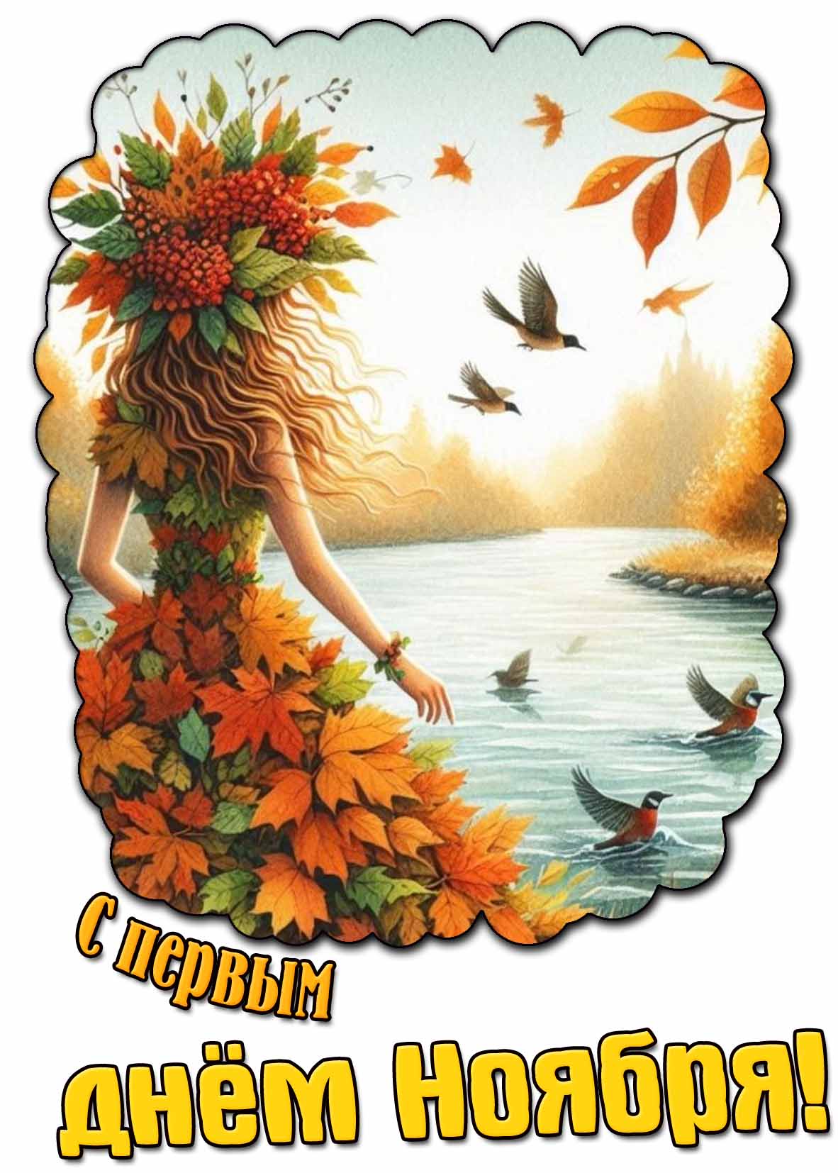 Картинка с первым днём ноября