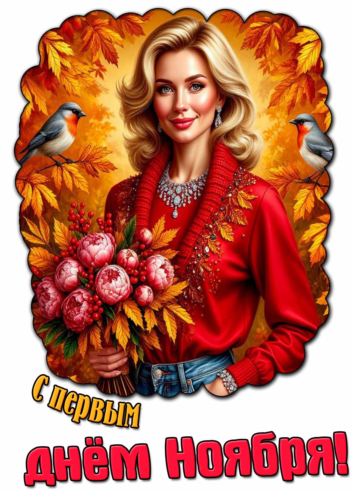 Красивая картинка с первым днём ноября
