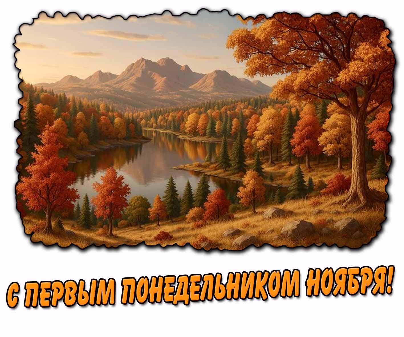 Картинка с первым понедельником ноября