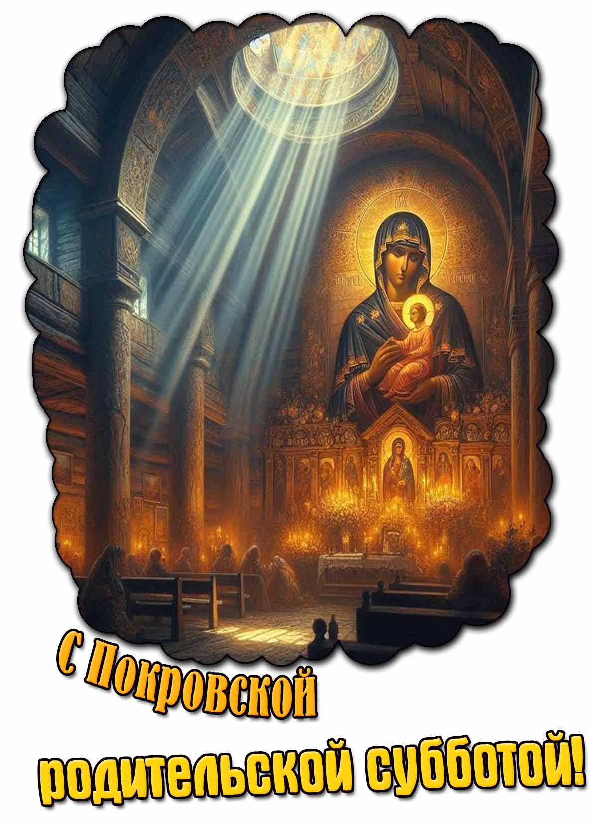 С Покровской родительской субботой! - красивая картинка