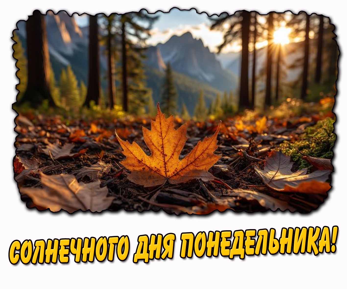 Солнечного дня понедельника! - осенняя картинка