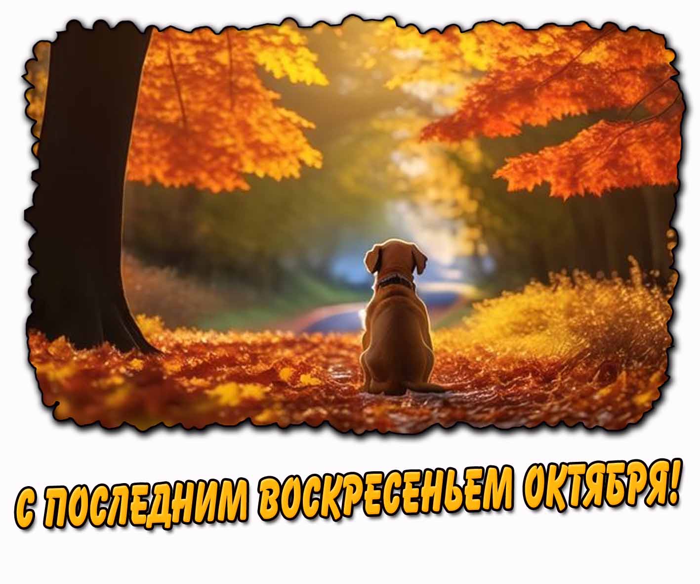 Трогательная картинка с последним воскресеньем октября