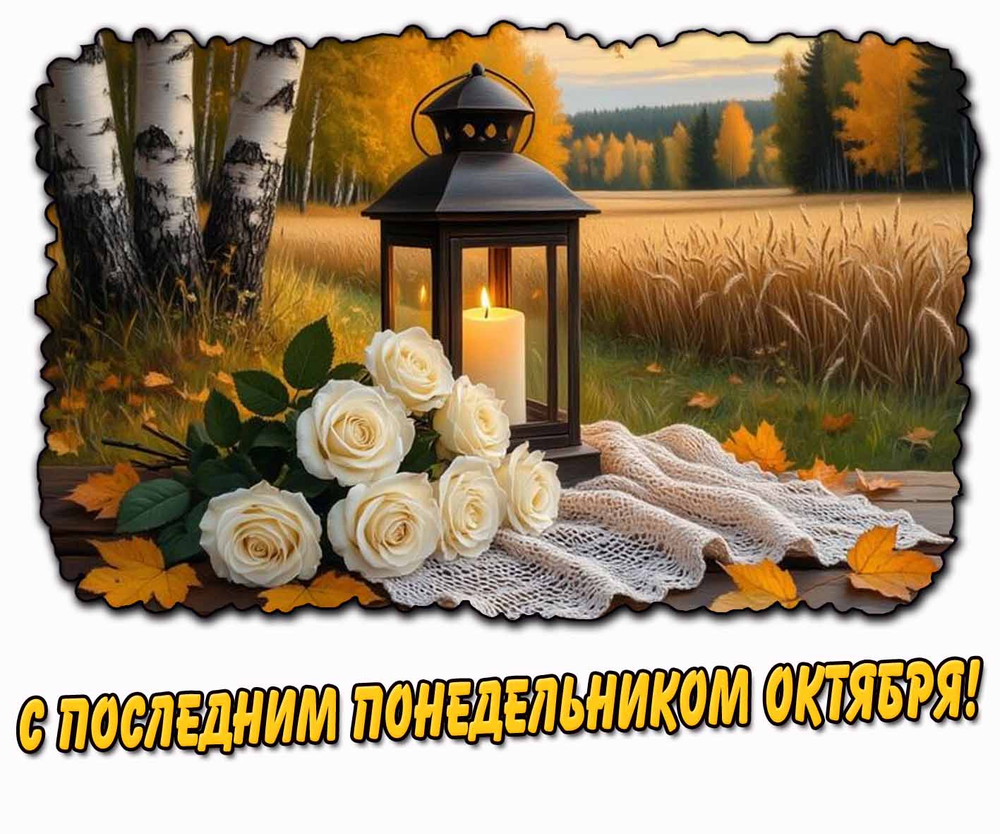 Картинка с последним понедельником октября