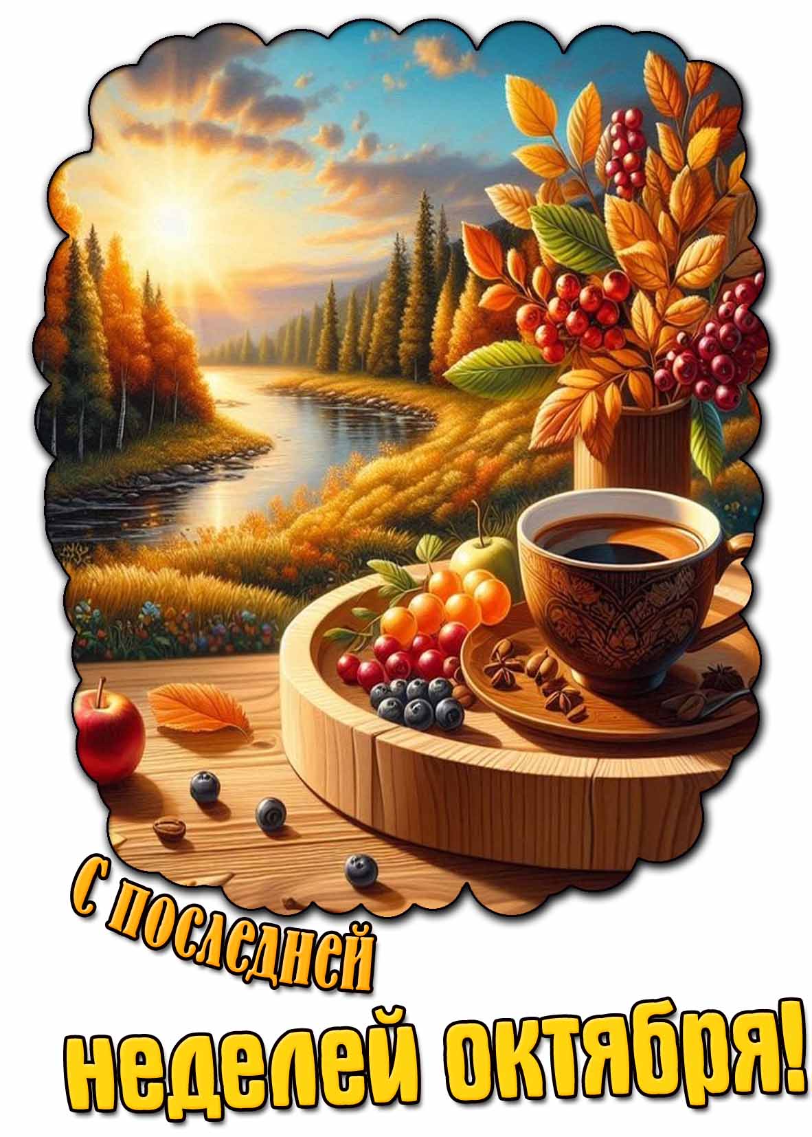 Красивая картинка с последней неделей октября