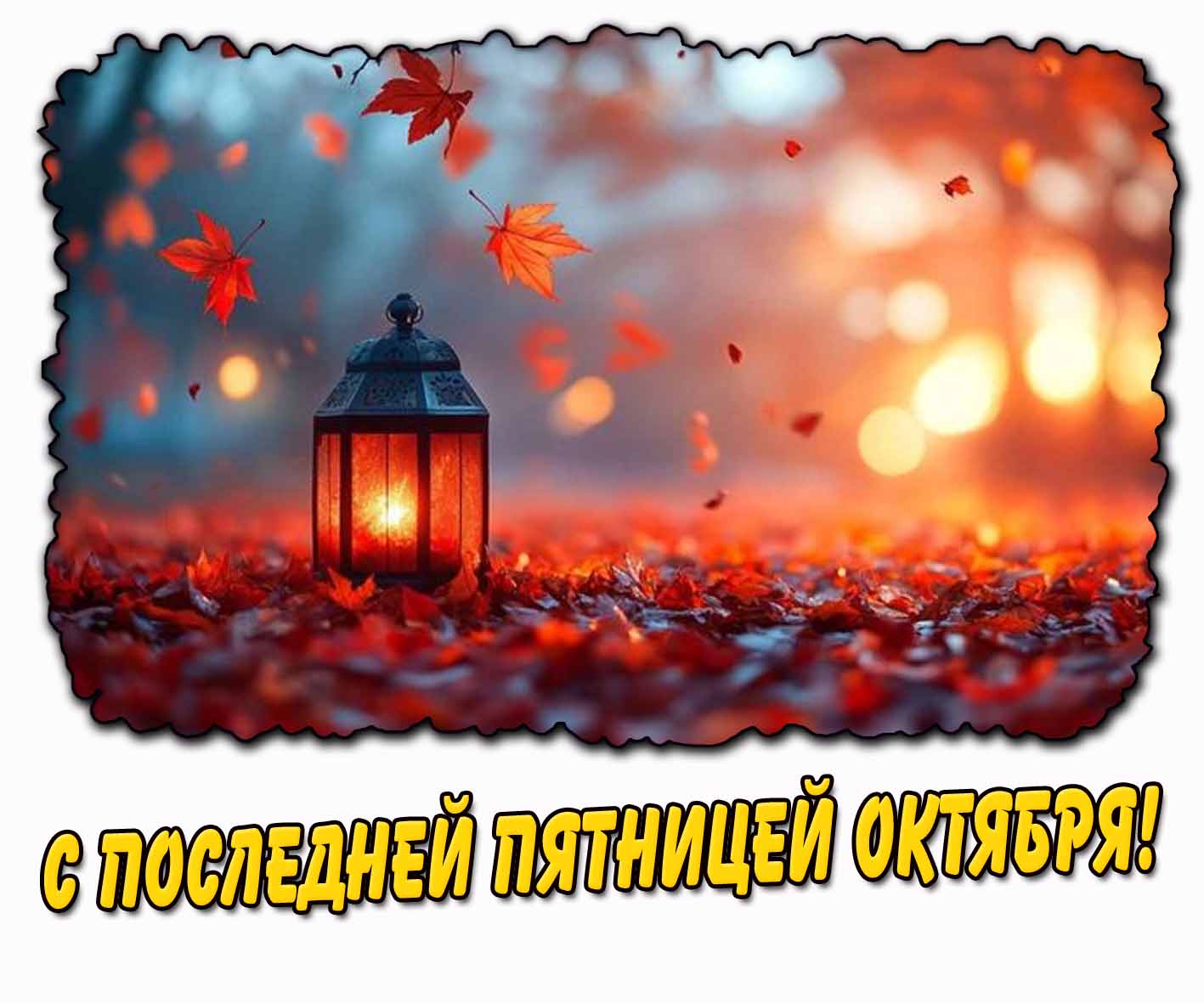 Вечерняя картинка с последней пятницей октября