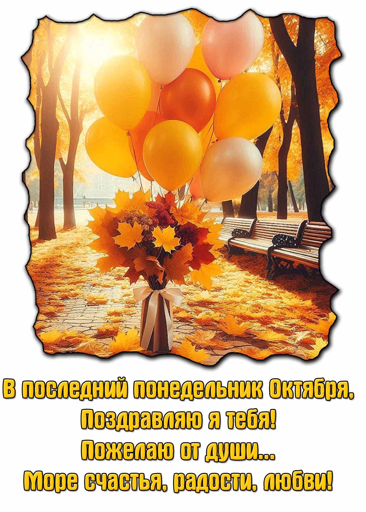 Картинка "В последний понедельник Октября, Поздравляю я тебя!"