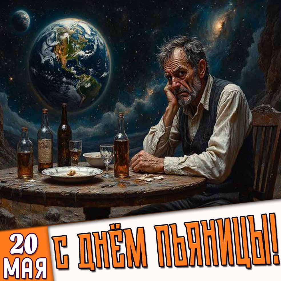 Картинка 20 мая с днём пьяницы