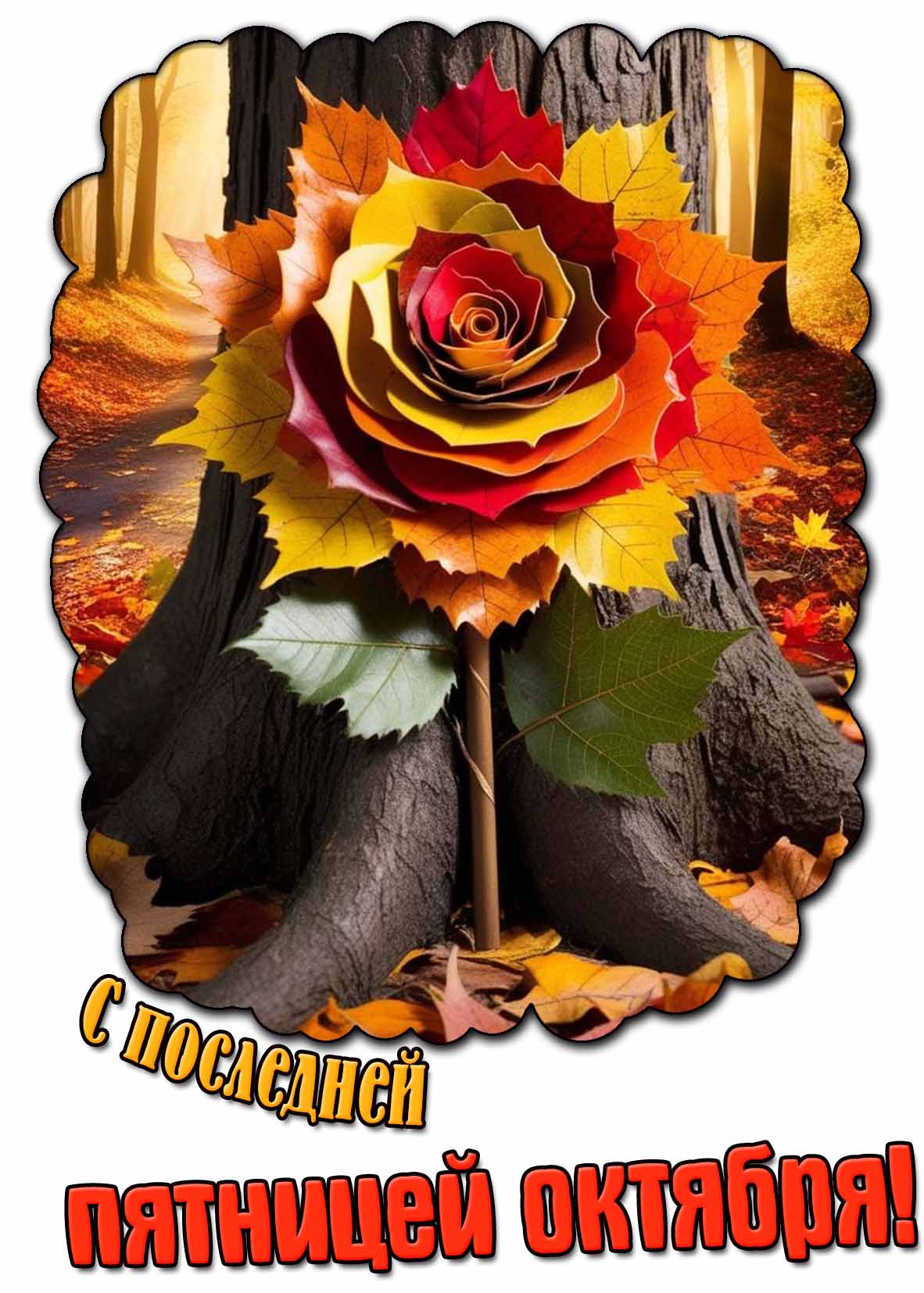 Креативная картинка с последней пятницей октября