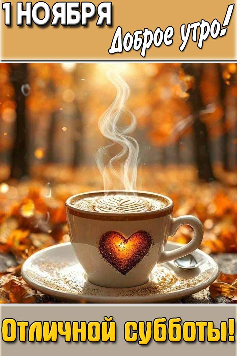Картинка "1 ноября доброе утро! Отличной субботы!"